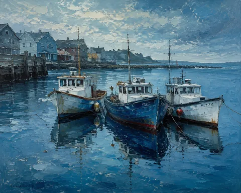 Harbor in Blue